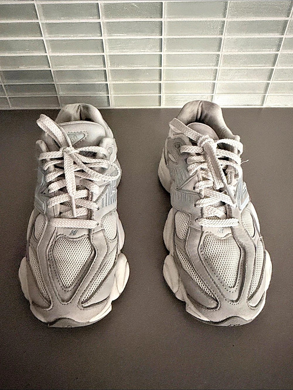 New Balance 9060 Castlerock Blue Gray & White Sneakers